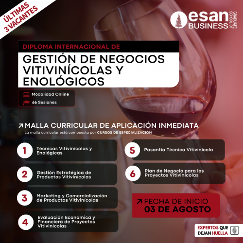 FLYERS CUADRADO MALLA GESTIÓN DE NEGOCIOS VITIVINÍCOLAS